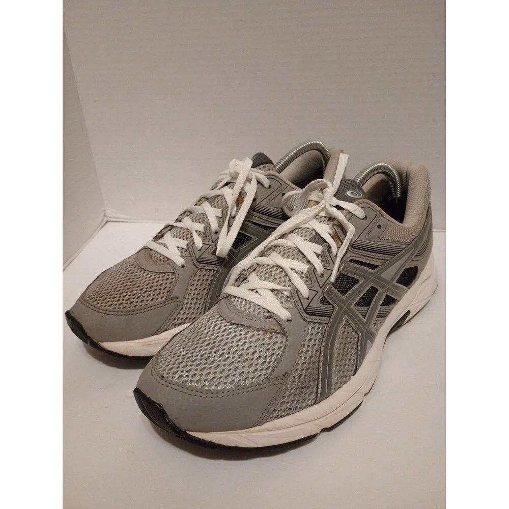 Asics Gel Contend 3 Mens Size 9.5  Silver Gray Retro Running Shoe Sneaker T5F4N